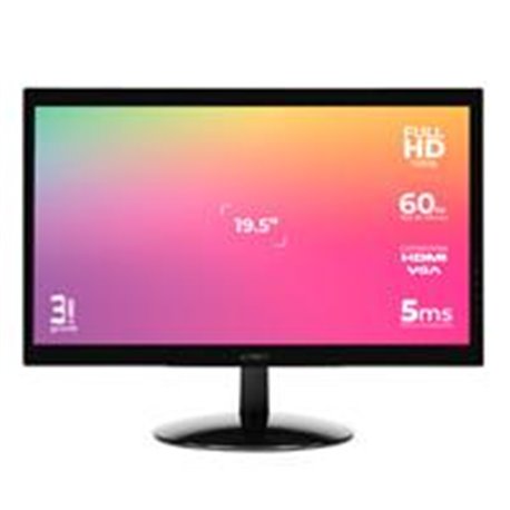 MONITOR LED ACTECK CAPTIVE VIVID SP195 PLANO/19.5/HD 1600X900P/60HZ/5MS/NEGRO/AC-933865
