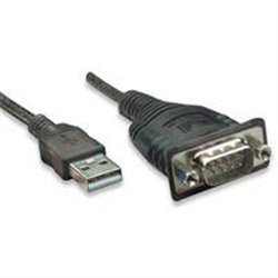 CABLE CONVERTIDOR USB A RS485 MANHATTAN NEGRO 80 CM.