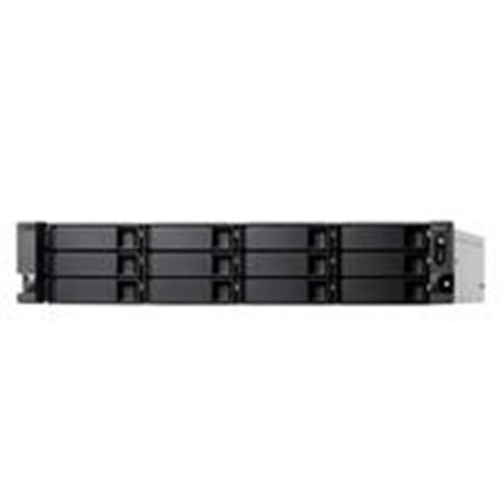 NAS QNAP TS-H1283XU-RP-E2236-32G /FUENTE REDUNDANTE/ 12 BAHIAS SATA HDD 3,5/RACK 2U/ SEIS NUCLEOS 3.4 GHZ/128GB DDR4 UDIMM/4 PTO