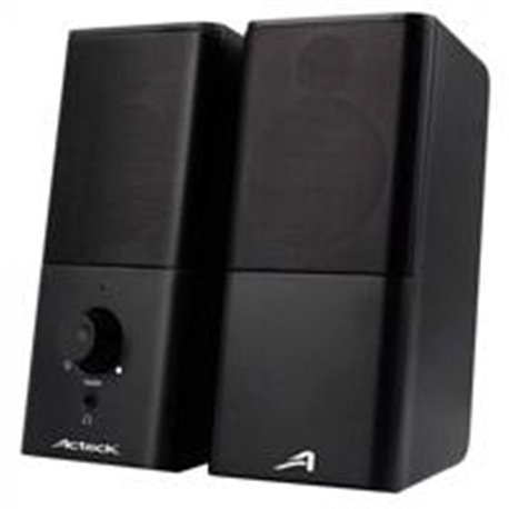 BOCINA ACTECK 2.0 USB /AUXILIAR 3.5 /COLOR NEGRO/ AC-922043