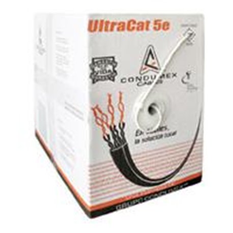 BOBINA UTP CAT5E CONDUMEX ULTRACAT CM/24 AWG/100% COBRE/ 305 MTS/CUBIERTA PVC RETARDANTE A LA FLAMA/ GRIS