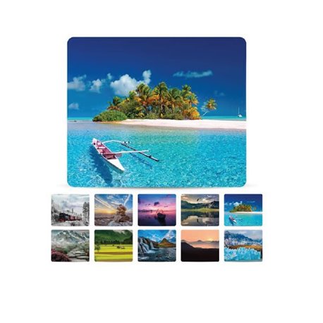 MOUSEPAD BROBOTIX 24X20CM CON BOLSA PAQUETE CON 10 PAISAJES