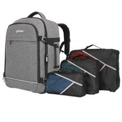 MOCHILA PARA VIAJE MANHATTAN 17.3 ROME CAPACIDAD 40L INCLUYE 3 FUNDAS BLANDAS