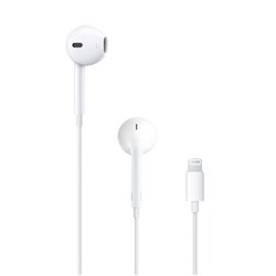 APPLE EARPODS CABLEADO CON CONECTOR LIGHTNING AURICULAR ESTEREO OIDO EXTERNO MICROFONO
