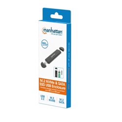GABINETE SSD MANHATTAN USB A / USB C M.2 NVME/SATA