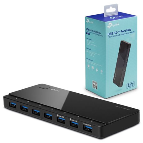 HUB DE 7 PUERTOS USB 3.0 CON ADAPTADOR DE CORRIENTE A/C