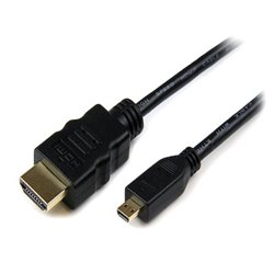 CABLE STARTECH ADAPTADOR DE 1.8M HDMI A MICRO HDMI DE ALTA VELOCIDAD CON ETHERNET MACHO A MANCHO
