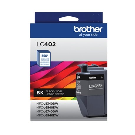 TINTA BROTHER LC402BK NEGRA MFC-J5340DW / MFC-J6540DW / MFC-J6940DW (550 PAG)