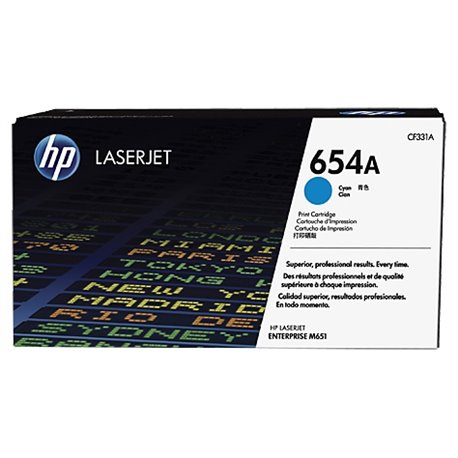 TONER HP 654A CF331A CYAN LASERJET M651dn (15 000 PAG)