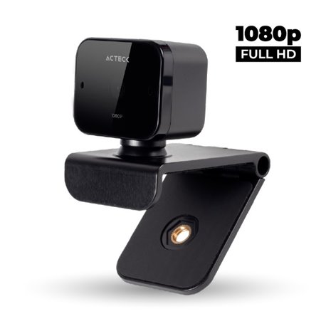 CAMARA WEB ACTECK HAPTOS PLUS CW460 1080P 15FPS AUTO FOCUS CON MICROFONO AJUSTABLE MULTIANGULO NEGRO