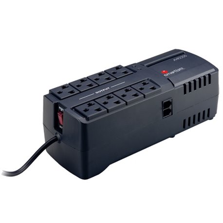 REGULADOR SUPRESOR/PROTECTOR DE SOBRETENSION SMARTBITT SBAVR2200 8 NEMA 5-15R 2200VA/ 1100W 12A