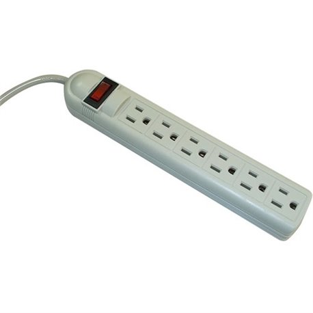 SUPRESOR DE PICOS SMARBITT SBSS-180J6 CON 6 NEMA 5-15R 180J 50/60Hz 120VCA INTERRUPTOR ENCENDIDO/APAGADO