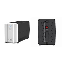 UPS NO/BREAK CDP R-UPR758 750VA/375W 8 NEMA 5-15R (4 PROTECCION BATERIA) LEDS INDICADORES 120VDC