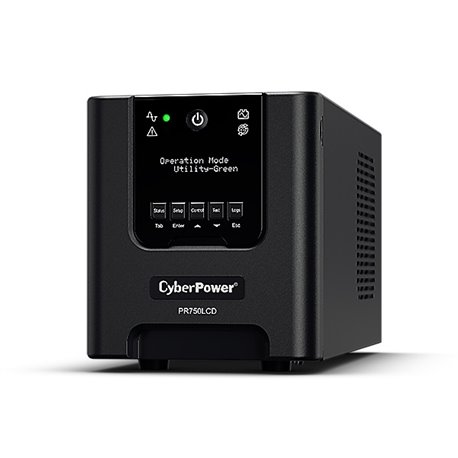UPS CYBERPOWER SMART APP ONDA SENOIDAL PR750LCD 750VA/525W AVR TORRE LCD 6 CONTACTOS NEMA5-15R ENERGY STAR