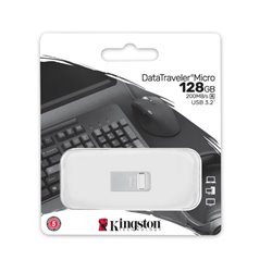 MEMORIA KINGSTON 128GB USB 3.2 GEN 1DATATRAVEL MICRO METAL CASING 200MB/S