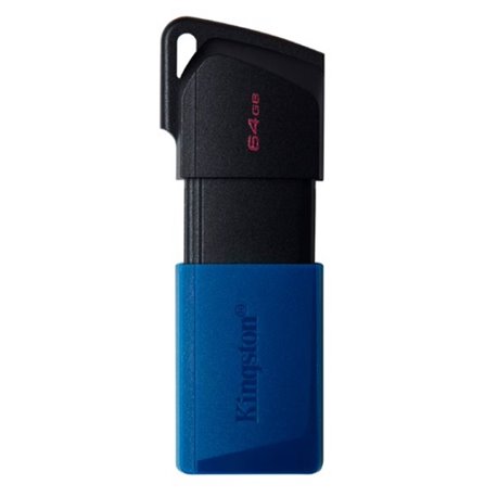 MEMORIA KINGSTON 64GB USB 3.2 NEGRO/AZUL GEN 1 DATATRAVEL EXODIA M DTXM/64GB