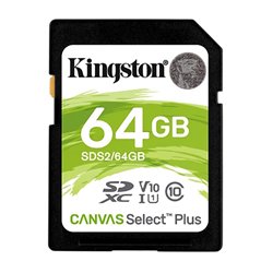 MEMORIA KINGSTON 64 GB SD CANVAS SDXC SELECT PLUS 100R C10