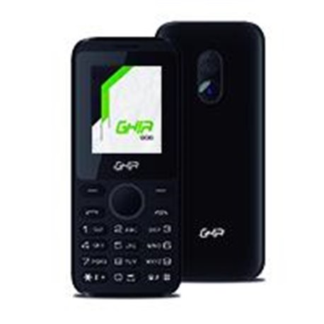 GHIA TELEFONO CELULAR 2G / QUADBAND / PANTALLA 1.77IN / SINGLE CORE / 32MB32MB / CAM 0.08MP/ BATERIA 600MAH/ RADIO FM/ NEGRO CON