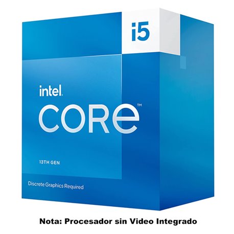 CPU INTEL CORE I5-13400F LGA 1700 13A GEN SIN GRAFICOS 10CORE 2.5GHZ 65W