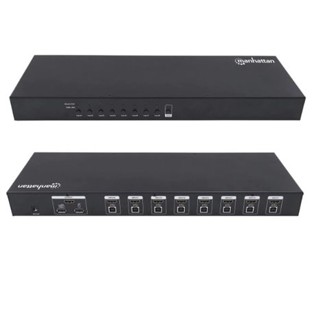 KVM MANHATTAN SWITCH DE 8 PUERTOS HDMI USB 1.1 FCC