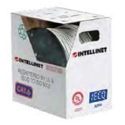 BOBINA INTELLINET CAT 6A SFTP 305M SOLIDA AZUL