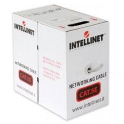 BOBINA INTELLINET CAT 5E CCA 305M MULTIFILAR GRIS 704823
