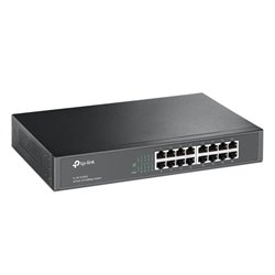 SWITCH TP-LINK TL-SF1016DS METALICO 16 PUERTOS 10/100M NO ADMINISTRABLE DE ESCRITORIO Y PARA MONTAJE EN RACK