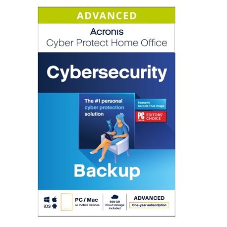 ESD ACRONICS CYBER PROTECT HOME OFFICE ADVANCED 3 EQUIPOS 500GB-1 AÑO