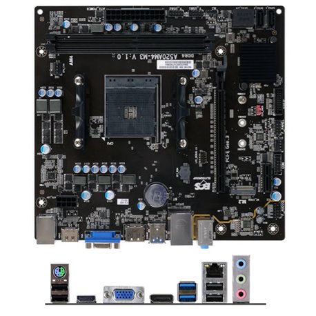 MB ECS A520AM4-M3D SOCKET AM4 MICRO ATX 2*DDR4 3200MHZ PS2 VGA HDMI