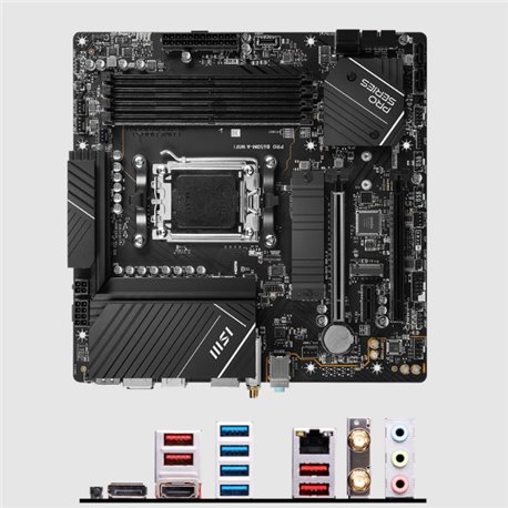 MB MSI PRO B650M-A WIFI SOCKET AM5 4*DDR5 6400MHZ HDMI DP
