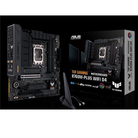 MB ASUS TUF GAMING B760M-PLUS WIFI D4 SOCKET 1700 13A GEN 4*DDR4 HDMI DP USB C