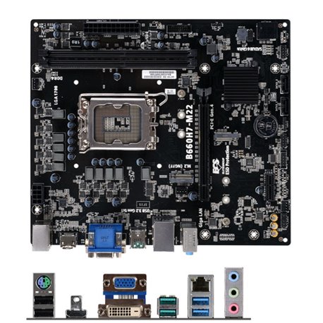 MB ECS B660H7-M22 SOCKET 1700 12A GEN 2*DDR4 HDMI DVI-D