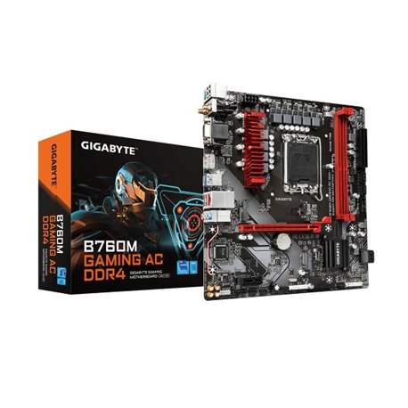 MB GIGABYTE B760M GAMING AC DDR4 WIFI SOCKET 1700 13A GEN VGA/HDMI/DP USB C