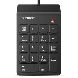 TECLADO BROBOTIX USB NUMERICO NEGRO