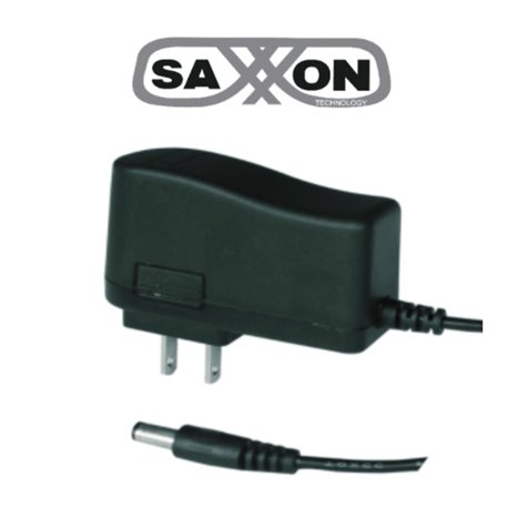 SAXXON PSU12005E FUENTE DE PODER REGULADA DE 12 VCC 0.5 AMPER CONECTOR MACHO / CONSUMO DE 5 W ESPECIAL PARA CAMARAS CCTV