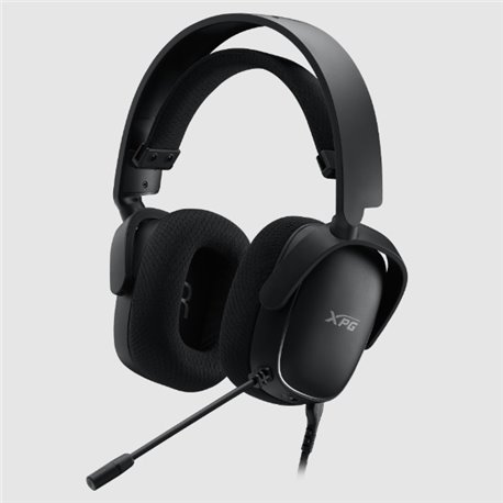 AUDIFONOS ADATA XPG PRECOG GAMER ALAMBRICA 1.3M 3.5MM MICROFONO UNIDIRECCIONAL RGB NEGRO