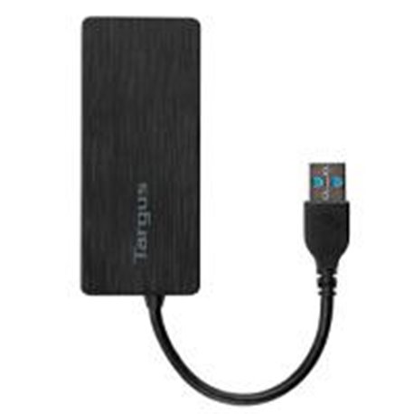 HUB TARGUS ACH124US CONCENTRADOR DE PUERTOS USB 3.0 COLOR NEGRO