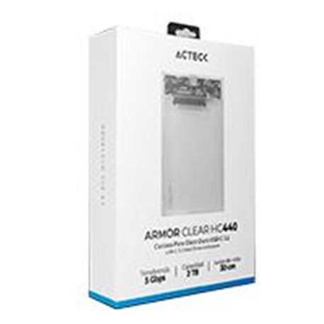 CARCASA  CASE ENCLOSURE SSD ARMOR CLEAR HC440 ACTECK / 2.5 / TIPO C 3.2 / SATA / 2 TB / USB A 3.0 / 5 GBPS DE VELOCIDAD / TOOL L
