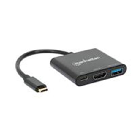 DOCKING MANHATTAN ,USB-C 3 PTOS, HDMI, USB-C PD/USBV3.2