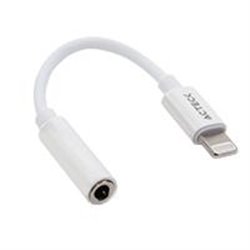 ADAPTADOR ACTECK AL405 / LIGHTNING A JACK 3.5 MM / 11 CM / BLANCO / AC-934848