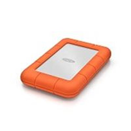 DD EXTERNO 1TB LACIE RUGGED MINI 2.5 PORTATIL USB 3.0 NARANJA-PLATA WINDOWS MAC CONTRAGOLPES AGUA Y POLVO