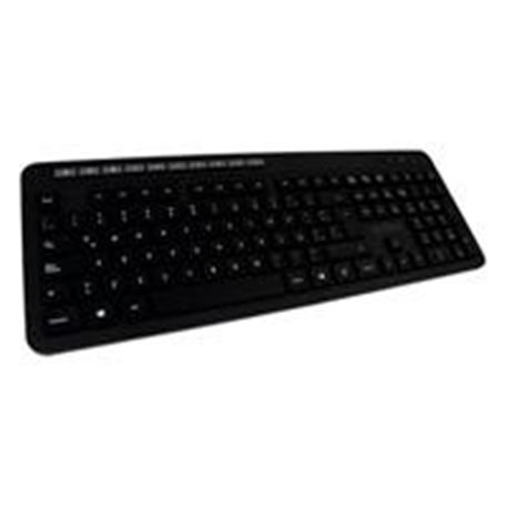 TECLADO MULTIMEDIA INALAMBRICO INSPIRE TI670 ACTECK / 2.4GHZ / DISEÑO DELGADO /TECLAS CONCAVAS / 1XBAT AAA INCLUIDA / NEGRO / WI
