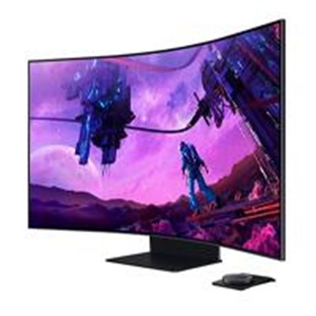 MONITOR LED SAMSUNG 55 WIDESCREEN ODYSSEY ARK  4K UHD 3840X2160 NEGRO, WIFI, BLUETOOTH, 4 HDMI, 2 USB, CURVO, 1000R,  165 HZ, 1M