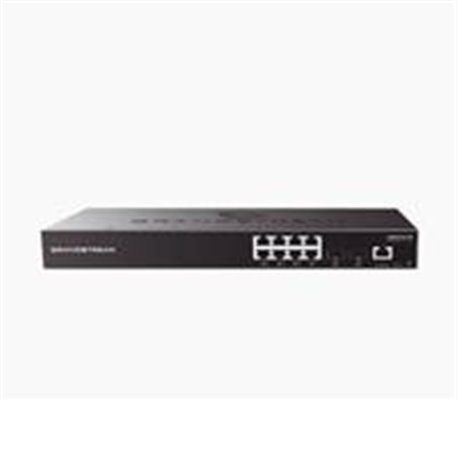 SWITCH GRANDSTREAM GWN7801 GIGABIT ADMINISTRABLE / 8 PUERTOS 10/100/1000 MBPS + 2 PUERTOS SFP UPLINK / COMPATIBLE CON GWN CLOUD