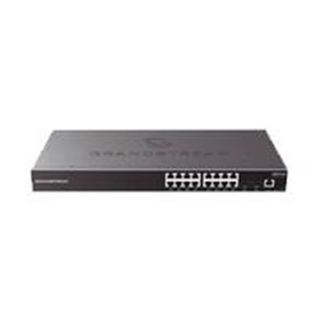 SWITCH  GRANDSTREAM GWN7802 GIGABIT ADMINISTRABLE / 16 PUERTOS 10/100/1000 MBPS + 4 PUERTOS SFP UPLINK / COMPATIBLE CON GWN CLOU