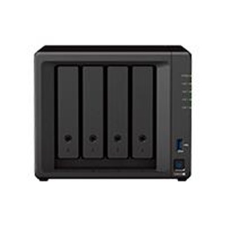 NAS SYNOLOGY DS923+ /4 BAHIAS DOBEL NUCLEO HASTA 3.1GHZ/ HASTA 72 TB, 4GB DDR4 AMPLIABLE HASTA 32GB/ 2 PTOS LAN GIGABIT/USB 3.2 