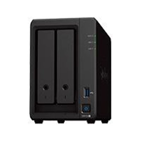 NAS SYNOLOGY DS723+ /2 BAHIAS NUCLEO DOBLE HASTA 3.1 GHZ, 2 PTO LAN GIGA, USB 3.2 X2/ 2 GB DDR4/ HOT-SWAP/SOPORTA 36 TB HASTA 12