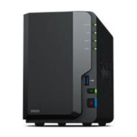 NAS SYNOLOGY DS223 /2 BAHIAS NUCLEO CUÁDRUPLE 1.7 GHZ /2GB DDR4/ LAN GIGABIT X1/USB 3.2 X3/SATA/HOT-SWAP/ SIN DISCOS/ REALTEK RT