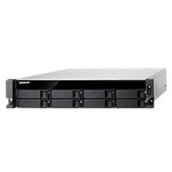 NAS QNAP TS-877XU-RP-3600-8G/ 8 BAHIAS SATA DE 3,5 /SEIS NUCLEOS 3.6GHZ/FUENTE REDUNDANTE/ 8GB DDR4 HASTA 64 GB/ LAN 1 GBE X2/ 2