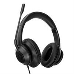 DIADEMA STEREO TARGUS AEH102TT ALAMBRICA MICROFONO OMNIDIRECCIONAL CANCELACION DE RUIDO COLOR NEGRO